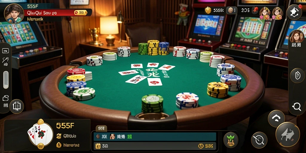 Screenshot gameplay 555F yang penuh aksi dan strategi.
