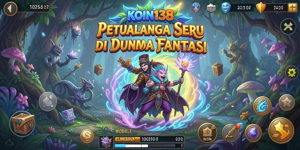Screenshot gameplay KOIN138 yang menunjukkan aksi petualangan seru.