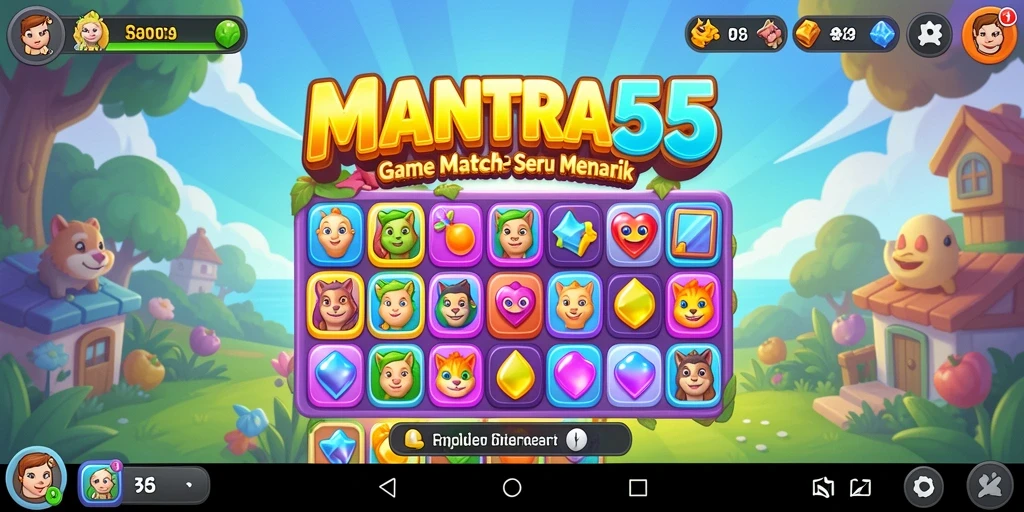 Tampilan gameplay seru dan penuh warna dari MANTRA55.