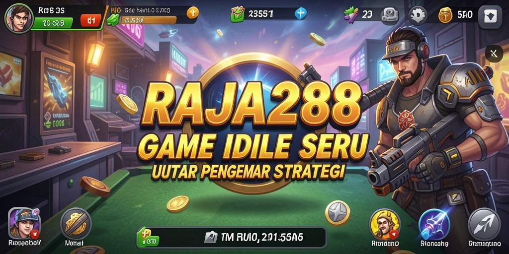 Tampilan gameplay RAJA288 dengan karakter yang beraksi dalam dunia Idle.